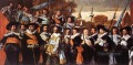 聖ハドリアヌス市民衛兵の士官と軍曹の肖像画 オランダ黄金時代のフランス・ハルス